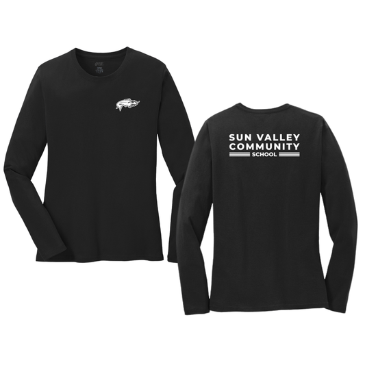 Women’s Sun Valley Community School Port & Company Long Sleeve T-Shirt