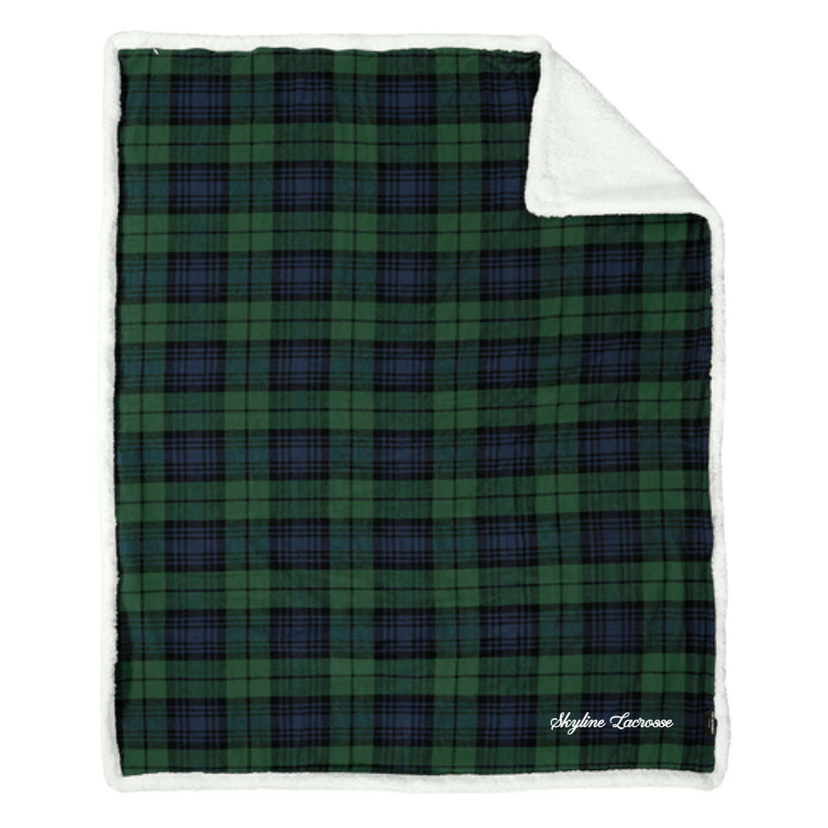 Skyline Spartans Lacrosse Port Authority Flannel Sherpa Blanket