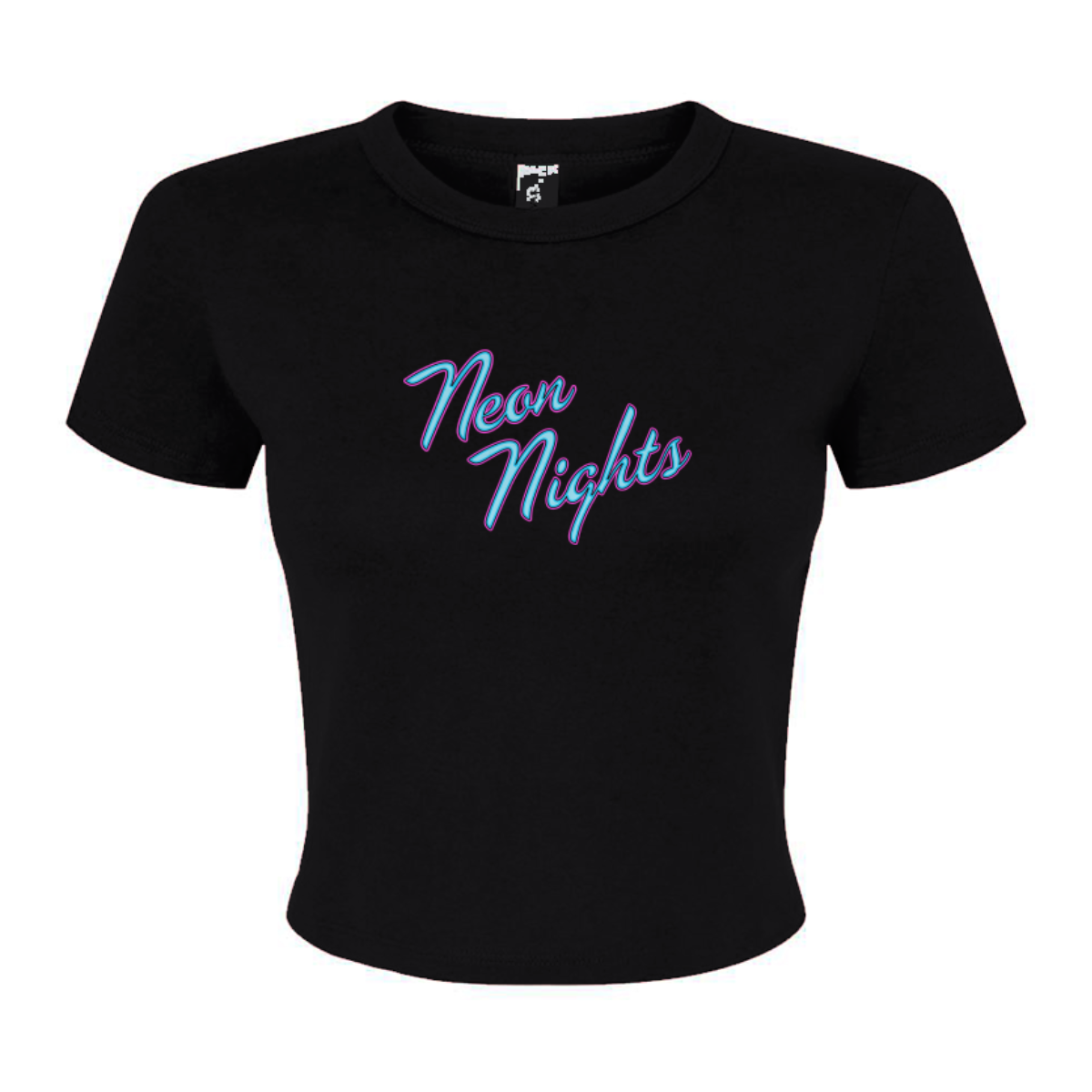 Women's Neon Nights LC Micro Rib Baby Tee