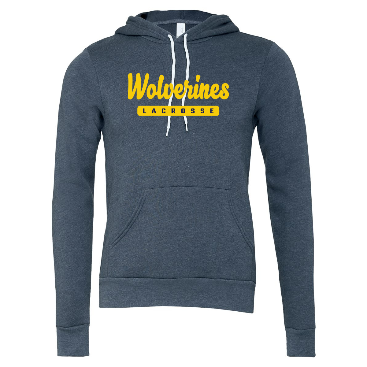 Adult Bellevue Lacrosse Bella + Canvas Sponge Fleece Hoodie