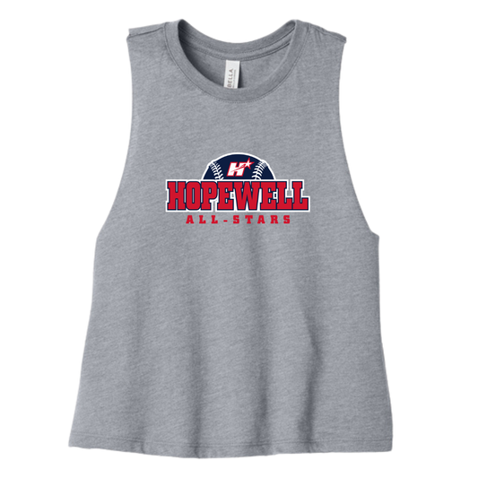 Women's Hopewell All-Stars Bella + Canvas Racerback Cropped Tank