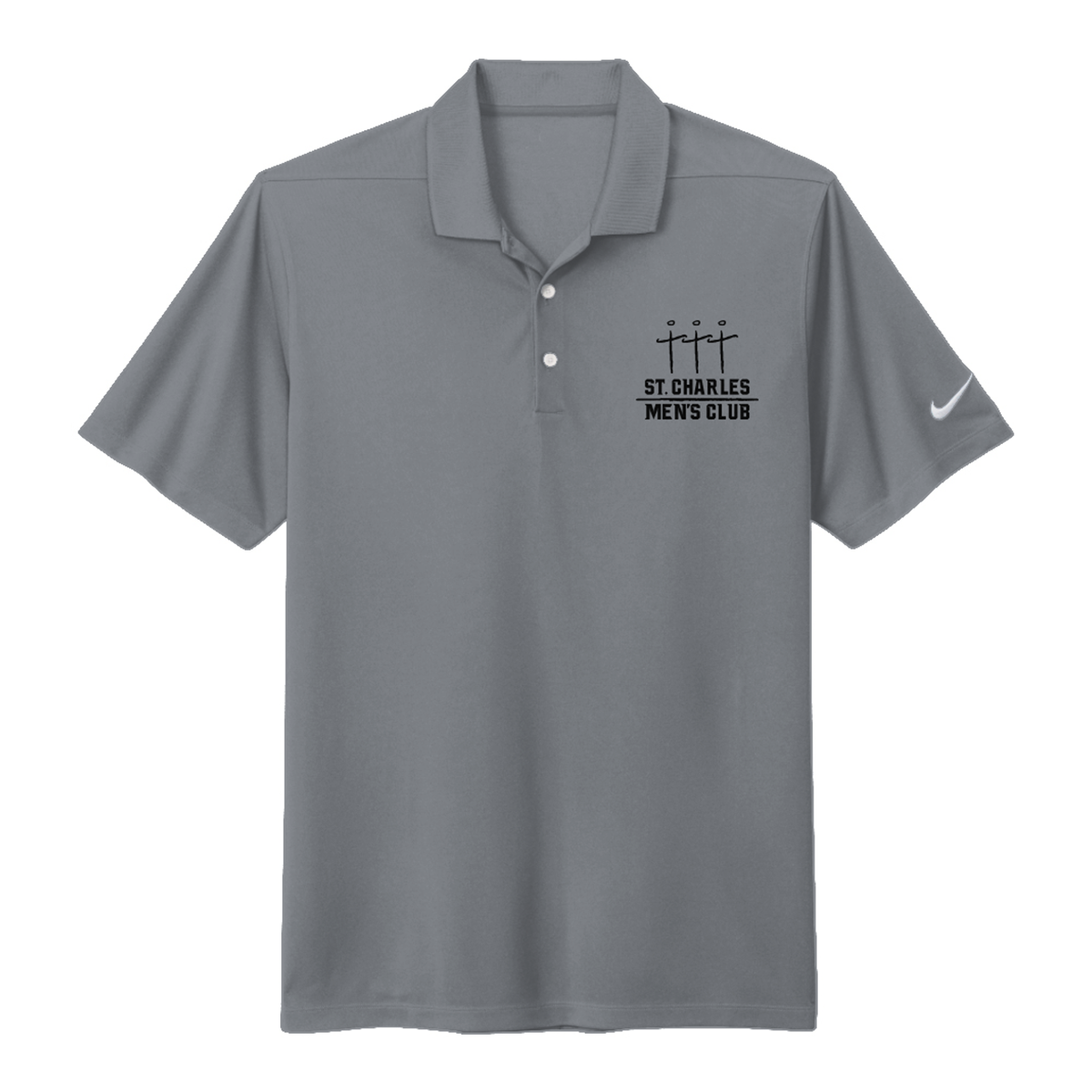 Adult St. Charles Club Nike Dri-FIT Micro Pique 2.0 Polo