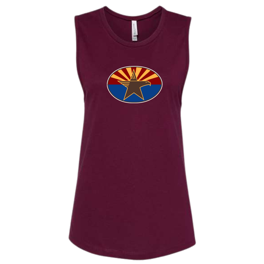 Women's Arizona Hawks Australian Bella + Canvas Jersey Muscle Tank