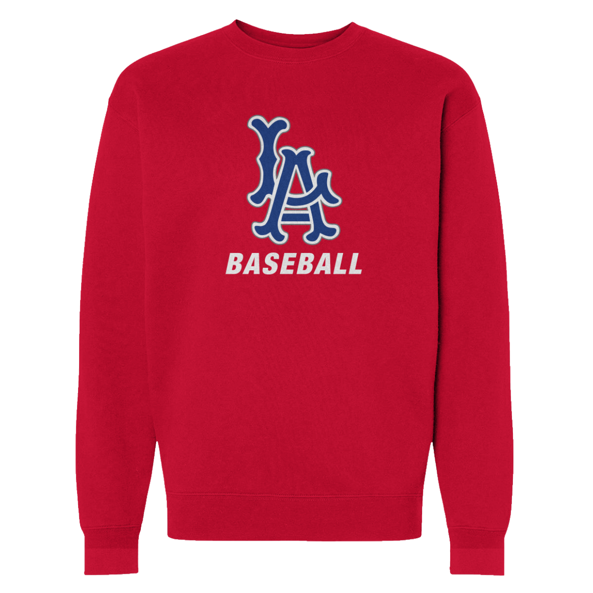 Adult LA Baseball Heavyweight Crewneck Sweatshirt