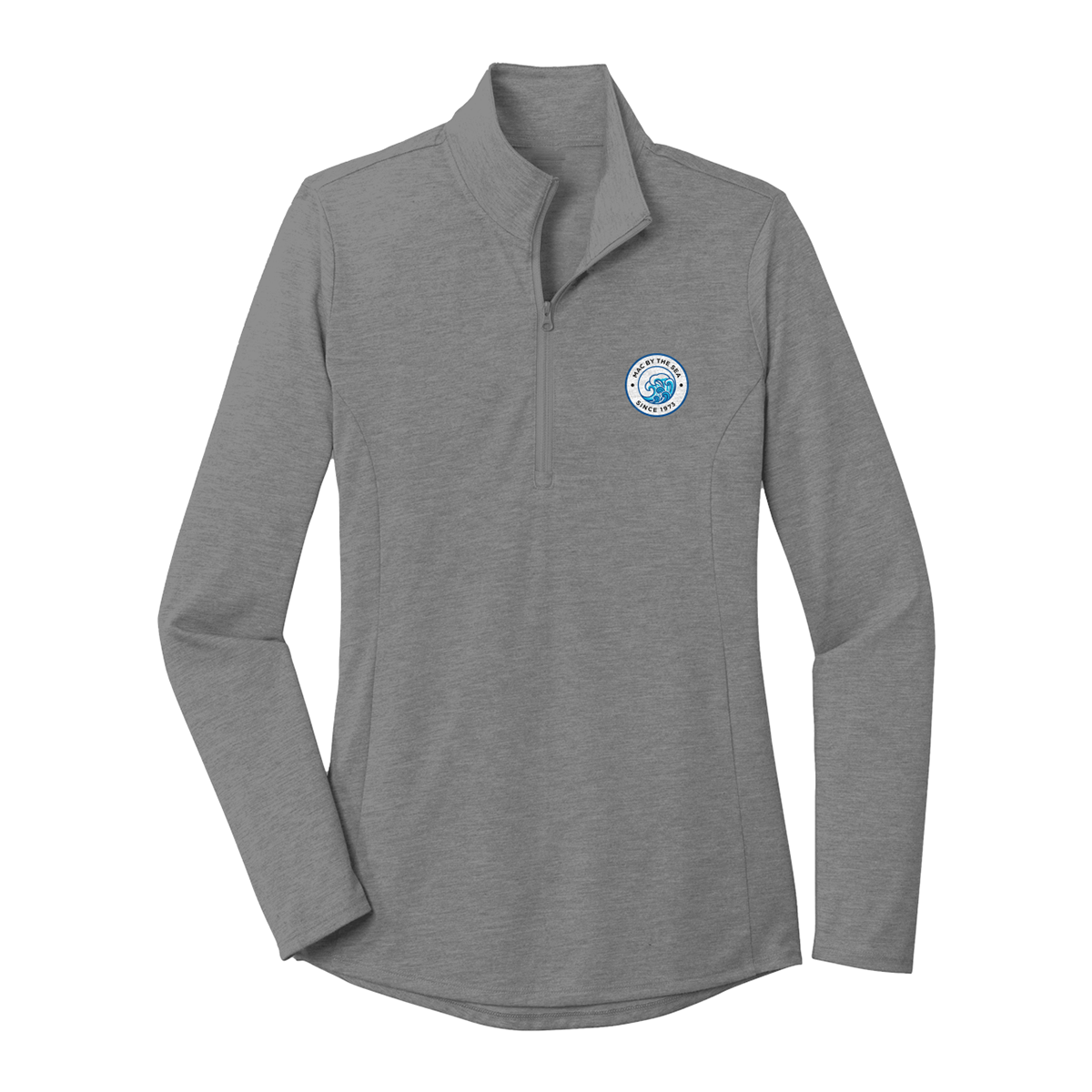 Womens Mac By The Sea PosiCharge Tri Blend Wicking 1/4 Zip