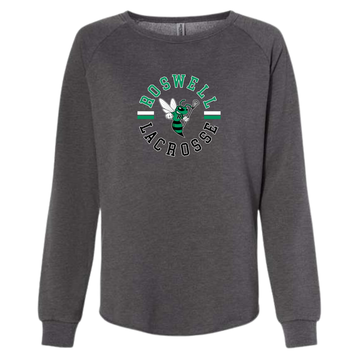 Women's Jr Hornets Lacrosse ITC Wave Wash Crewneck Sweatshirt