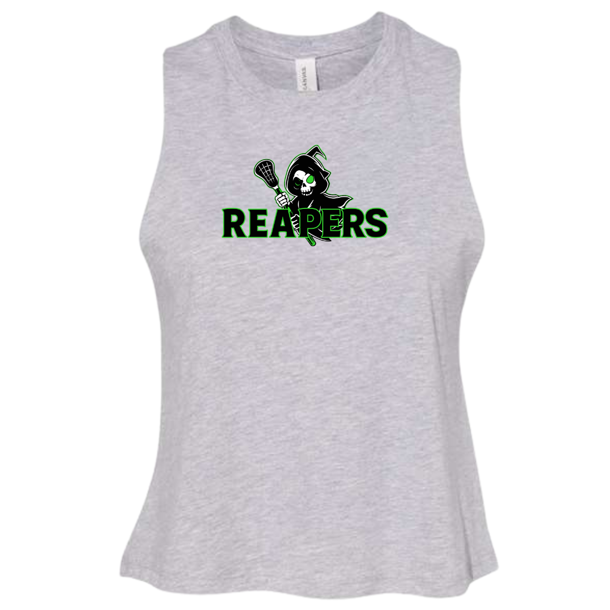 Women's Round Hill Reapers Bella + Canvas Racerback Cropped Tank