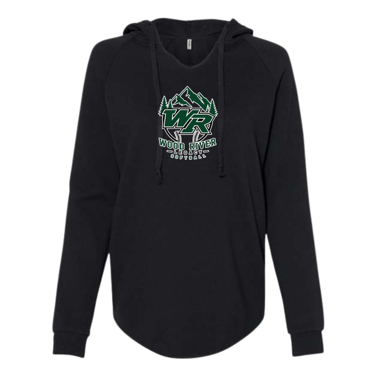 Women's Wood River Legacy Softball Lightweight Wash Hooded Sweatshirt
