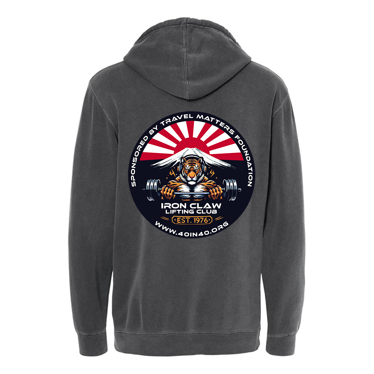 Adult Iron Claw Independent Pigment Dyed Hoodie