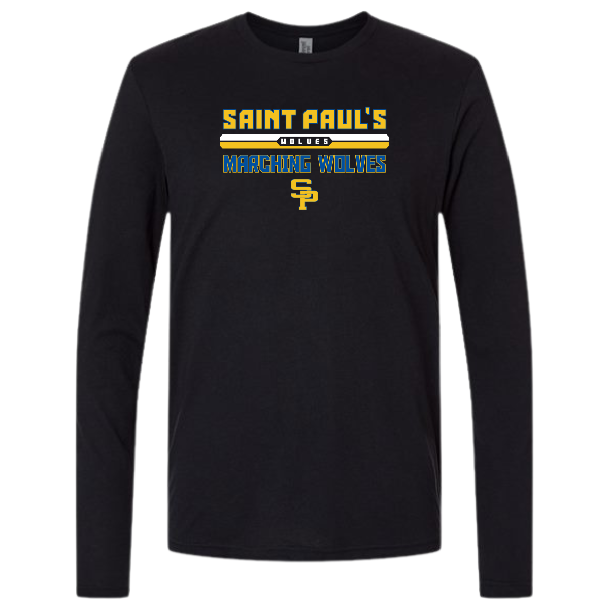 Adult St Paul's Marching Wolves Next Level Triblend Long Sleeve