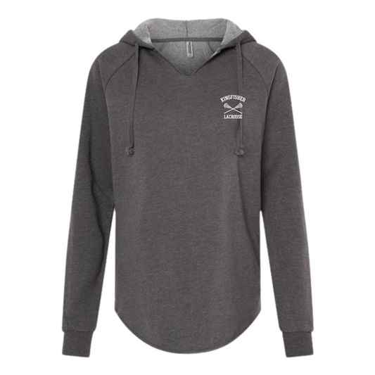Womens Kingfisher Lightweight Wash Hooded Sweatshirt