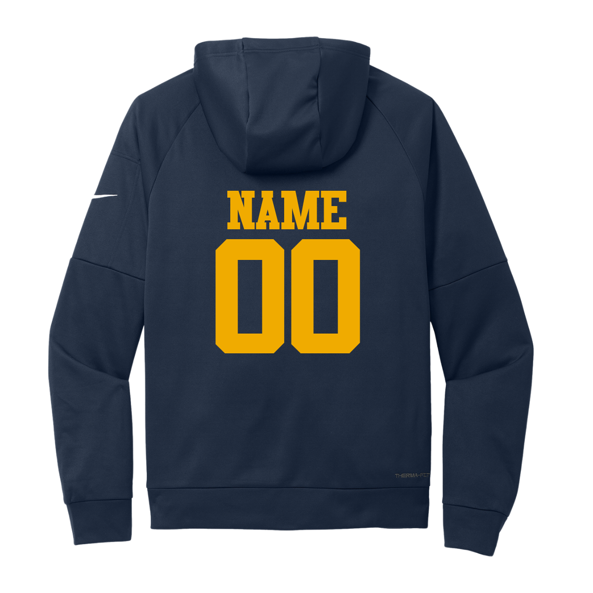 Personalizable - Adult Cal Lacrosse Nike Therma-FIT Pocket Pullover Fleece Hoodie