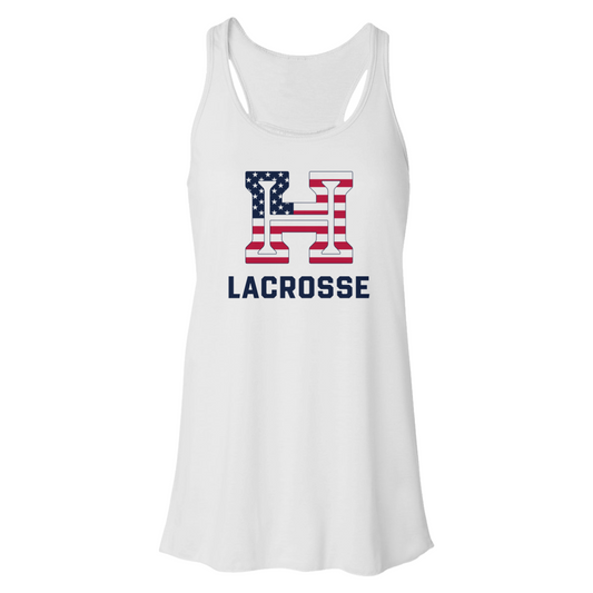 Women's Hoya Lacrosse Flowy Racerback Tank