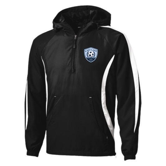 Adult Lady Lake Soccer Association Sport-Tek Colorblock Raglan Anorak