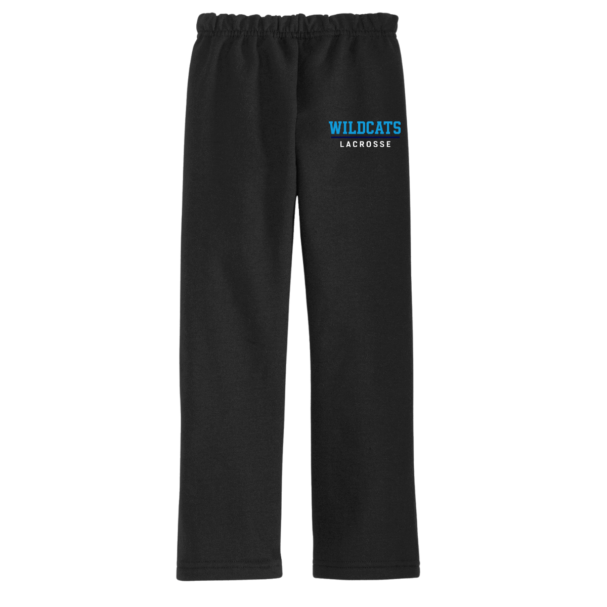 Adult Springdale Wildcats Lacrosse Open-Bottom Relaxed Sweatpants