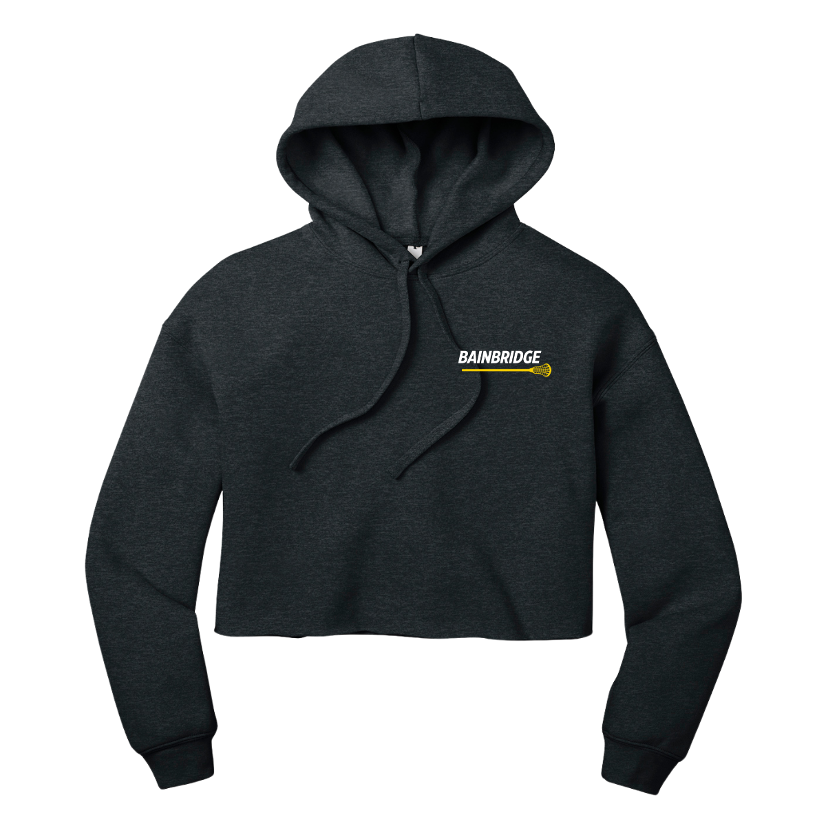 Women's Bainbridge Boys Lacrosse Bella + Canvas Cropped Hoodie