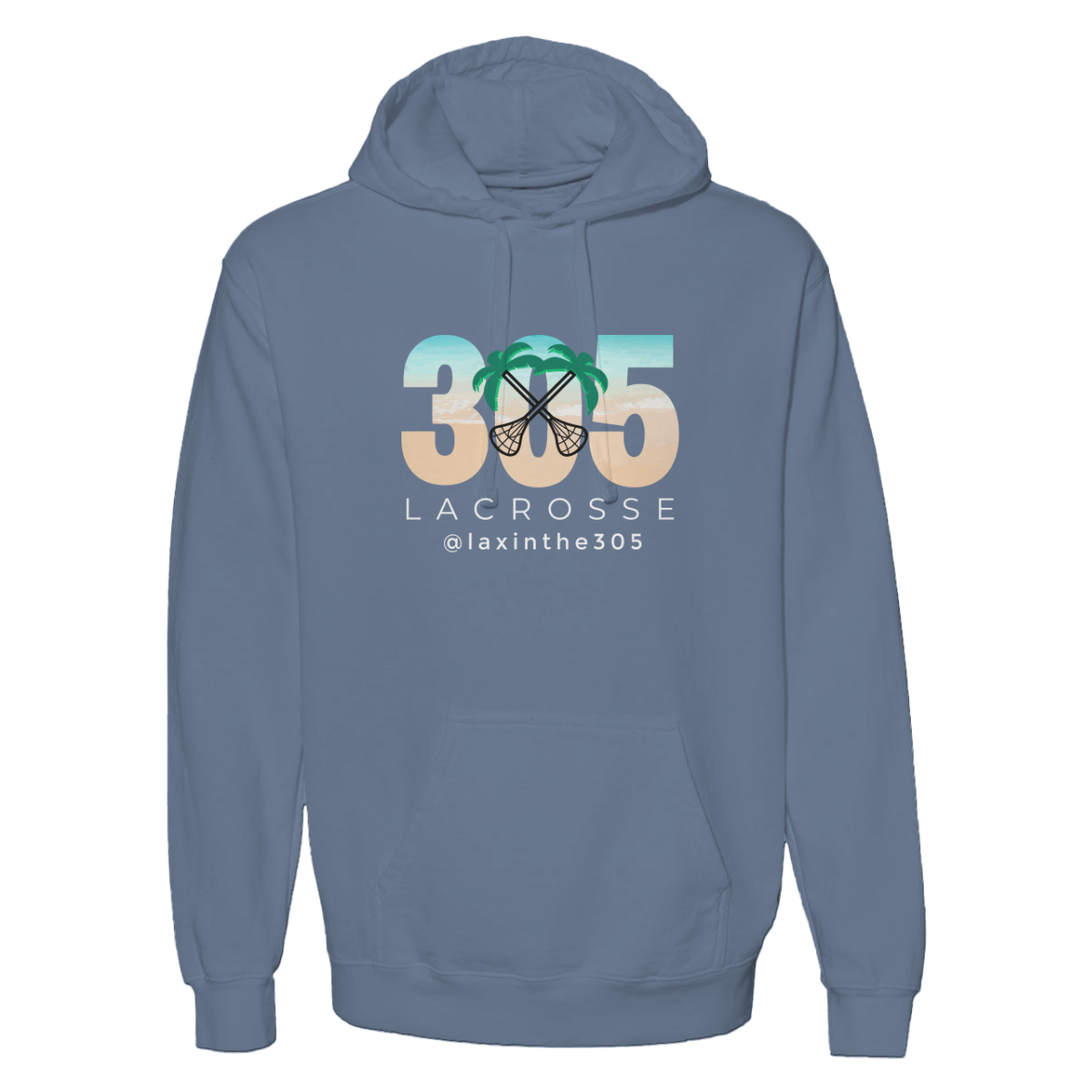 Adult Lax in the 305 Midweight Hoodie