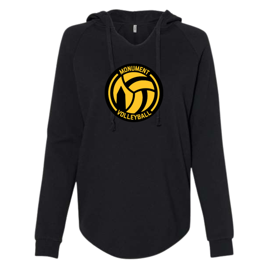 Womens Lightweight Wash Hooded Sweatshirt