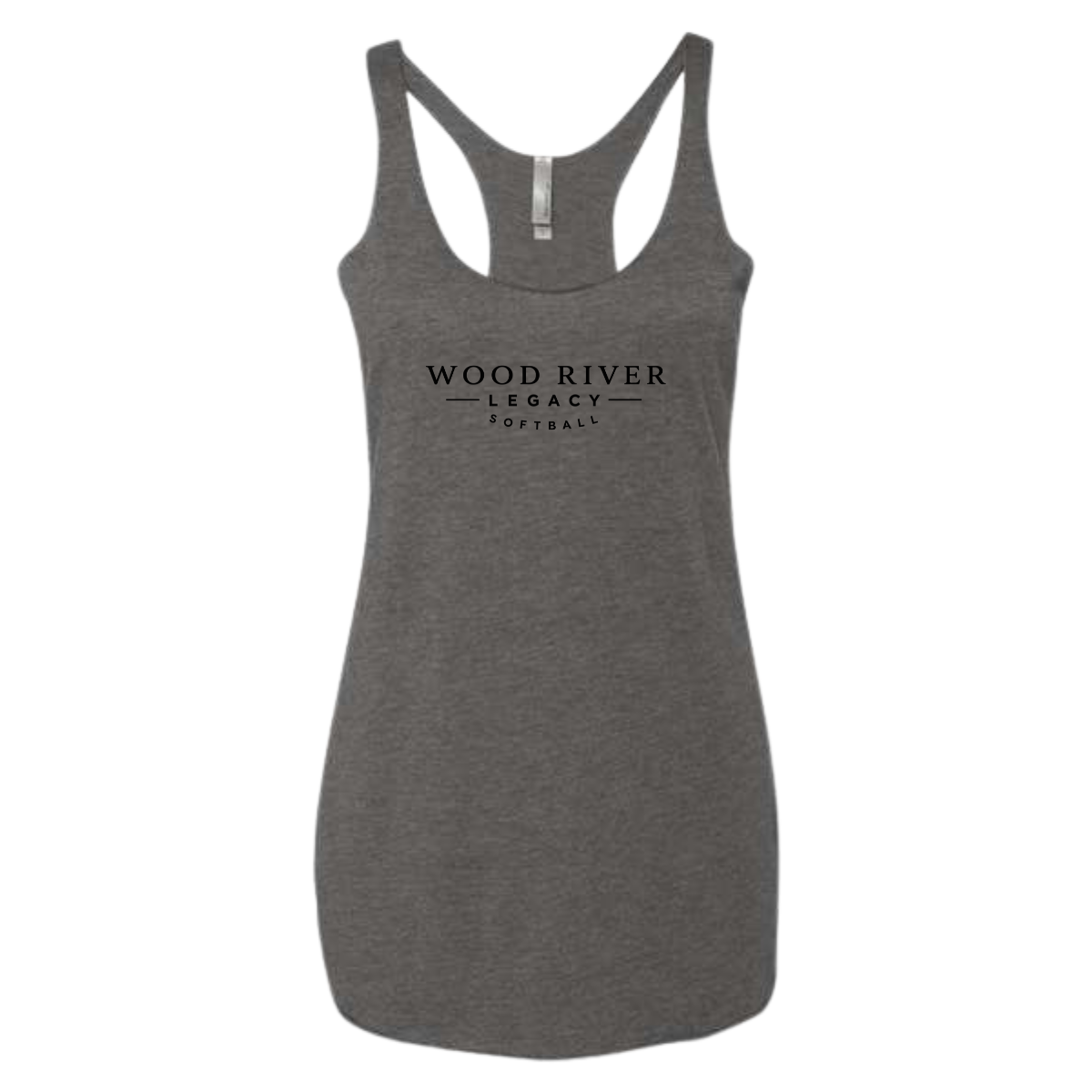 Women's Wood River Legacy Softball Next Level Racerback Tank Top