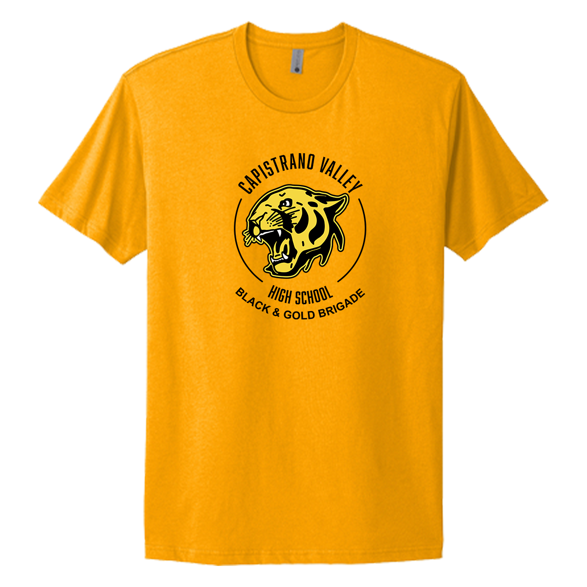 Adult Black & Gold Brigade Next Level Cotton T-Shirt
