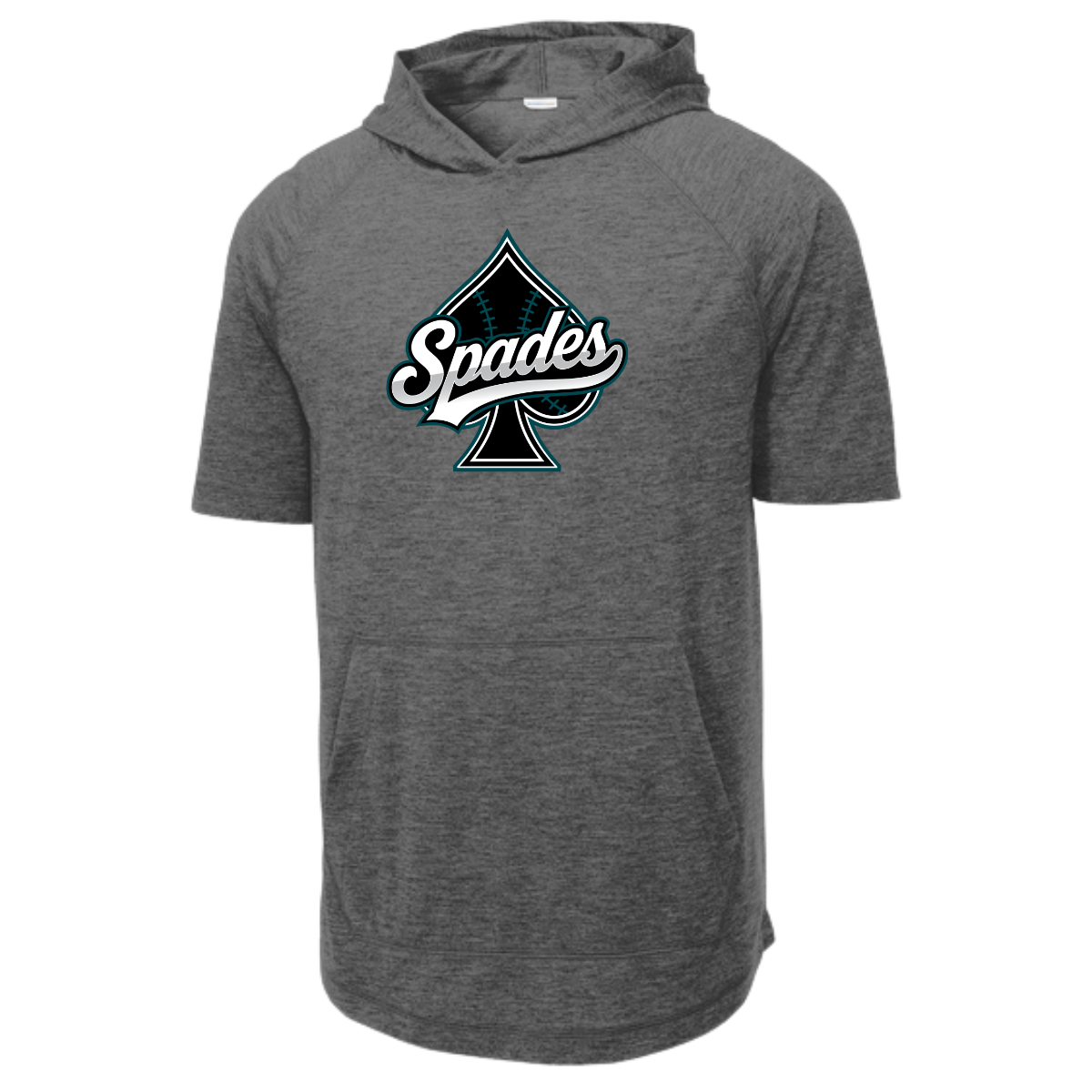 Adult South Bay Spades Tri-Blend Wicking SS Hoodie