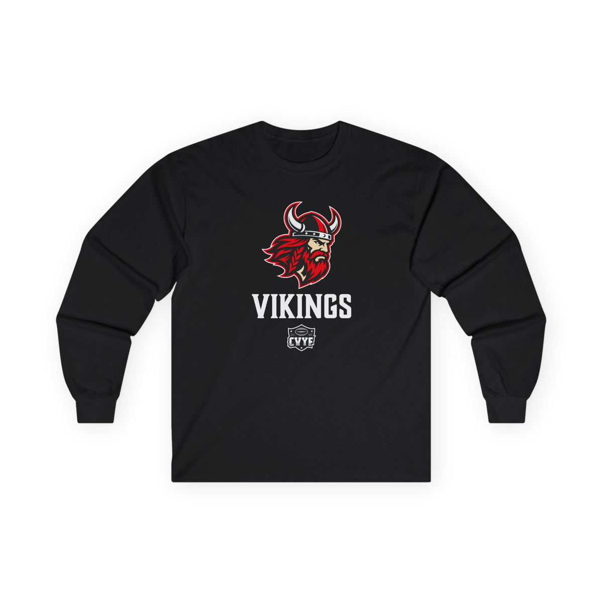 Adult Vikings Gildan Ultra Cotton Long Sleeve