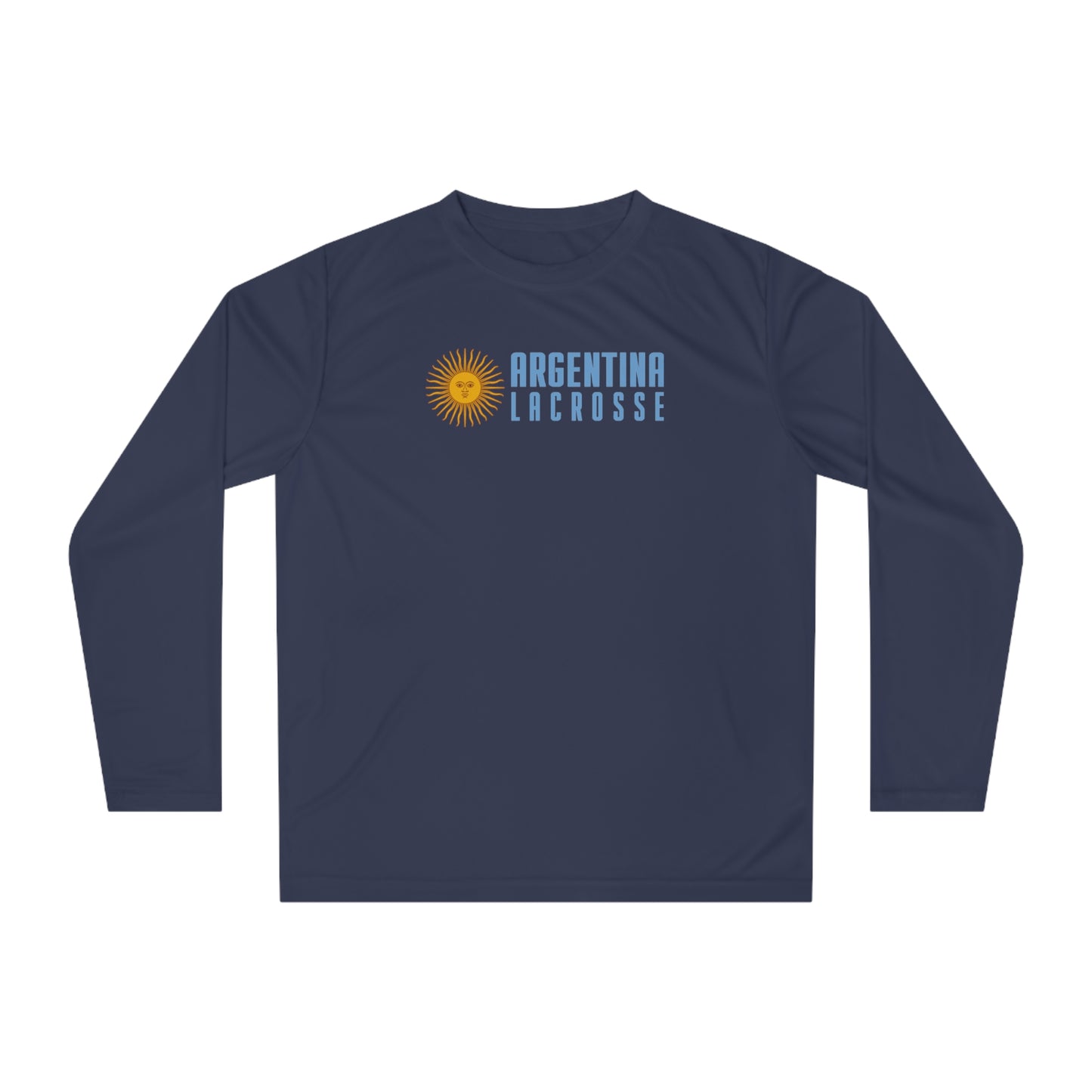 Adult Argentina Lacrosse Team 365 Performance Long Sleeve Shirt