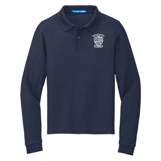 Youth Maclay School Uniform Long Sleeve Polo