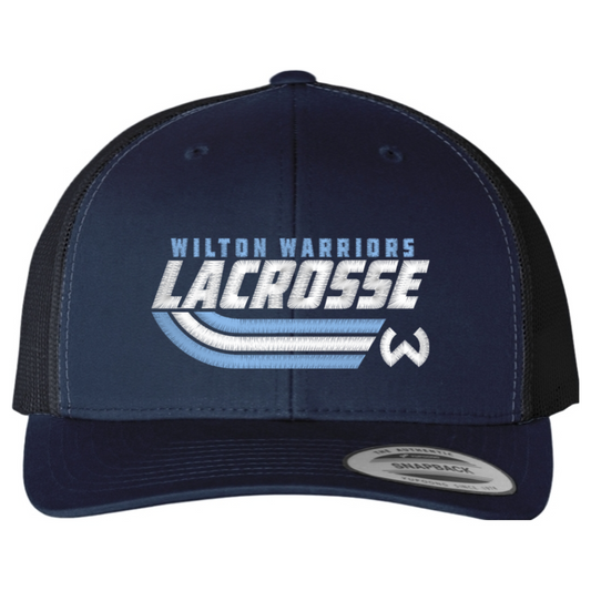 Wilton Lacrosse Yupoong Six-Panel Retro Trucker Cap