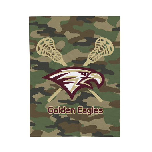 Maple Mountain Youth Lacrosse Velveteen Plush Blanket