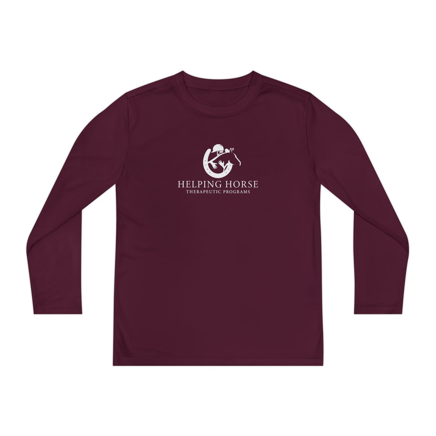 Youth Helping Horse Performance Long Sleeve Shirt