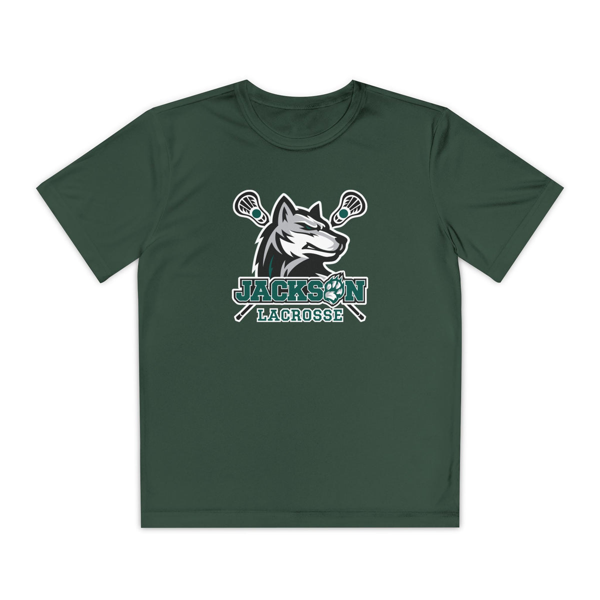 Youth Everett Timber Wolves Lacrosse Sport-Tek Performance T-Shirt