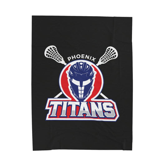 Phoenix Lacrosse Velveteen Plush Blanket
