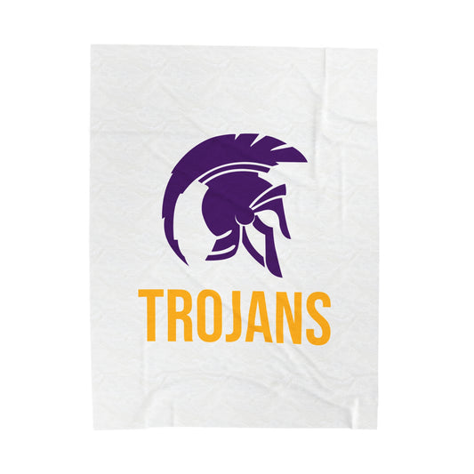 Whitehall School Velveteen Plush Blanket (60" x 80")