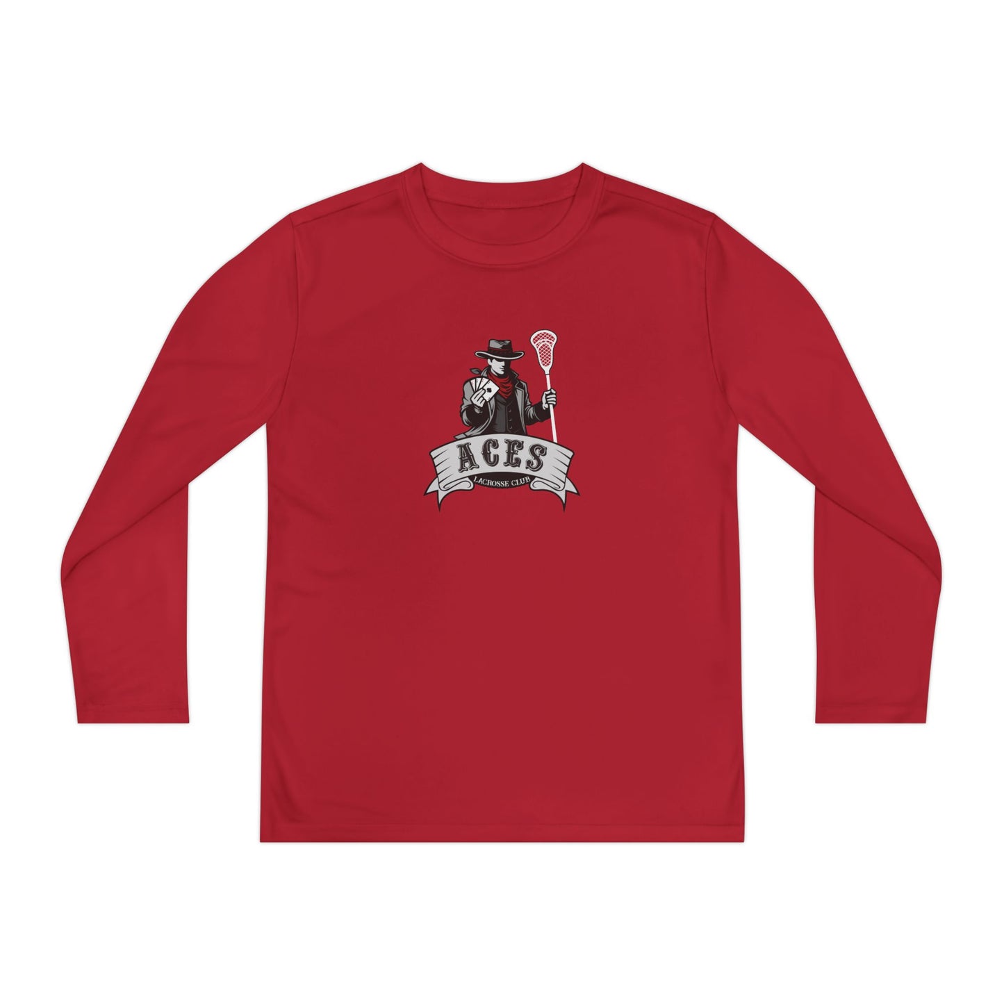 Youth Aces Lacrosse Sport-Tek Performance Long Sleeve