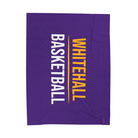 Whitehall Basketball Velveteen Plush Blanket (60" x 80")
