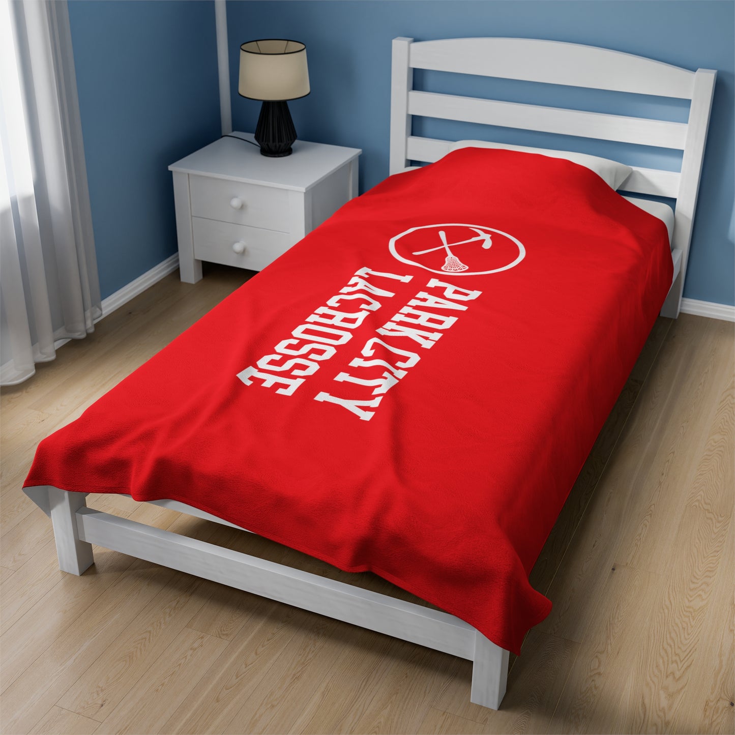 PCHS Girls Lacrosse Velveteen Plush Blanket (60" x 80")