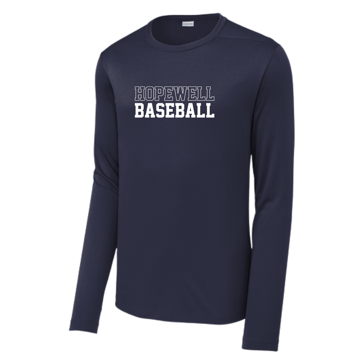 Adult Hopewell Baseball Sport-Tek Posi UV Pro LS Tee