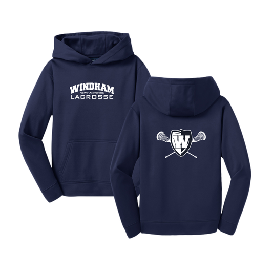 Youth Windham Lacrosse Sport-Tek Performance Hoodie