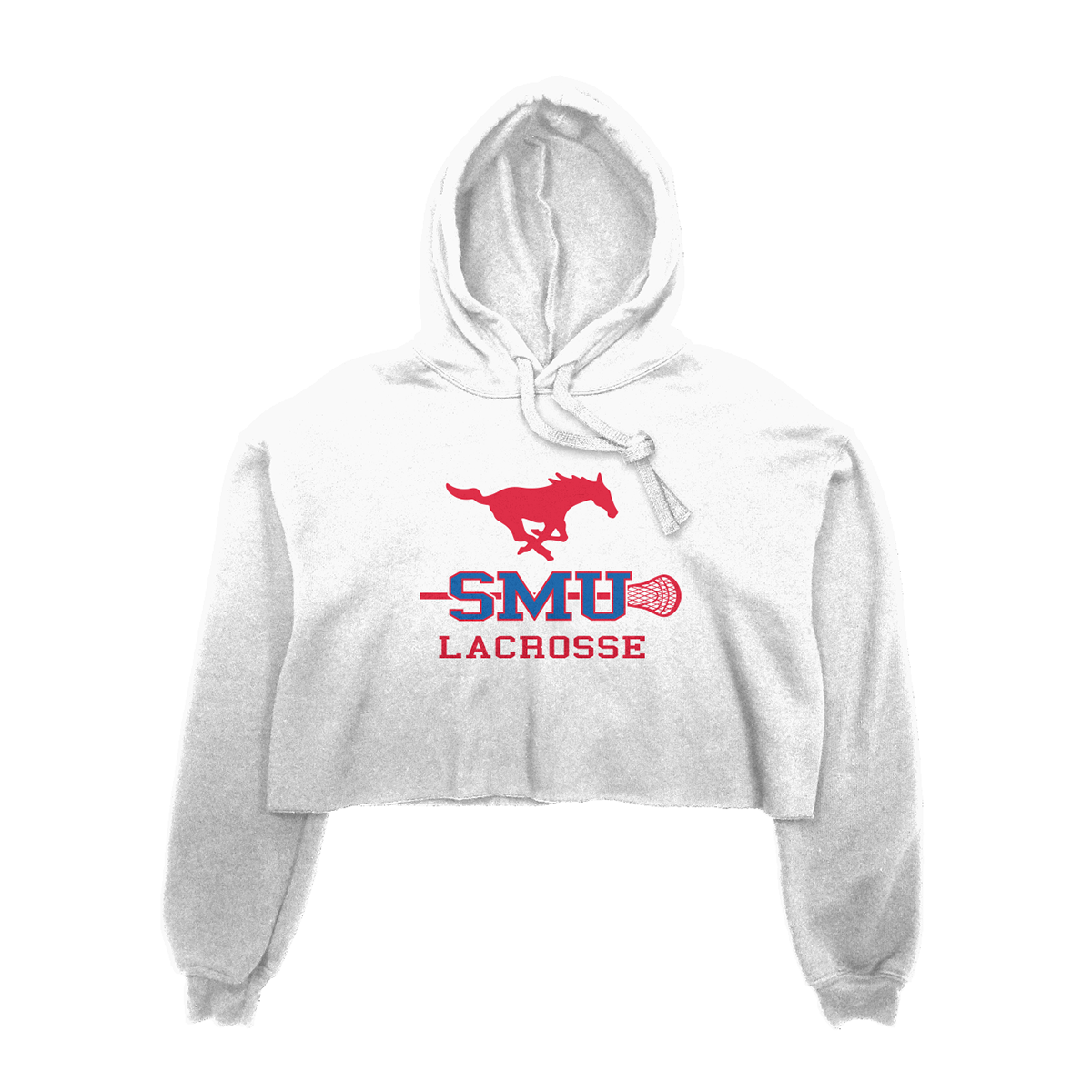 Women's SMU Lacrosse Bella + Canvas Cropped Hoodie