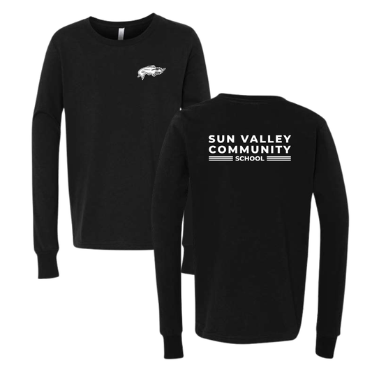 Youth Sun Valley Community School Bella+Canvas Long Sleeve T-Shirt
