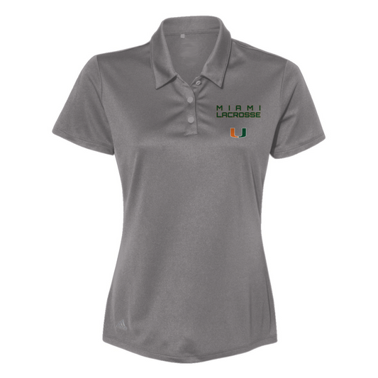 Women's Miami Lacrosse Adidas Performance Polo