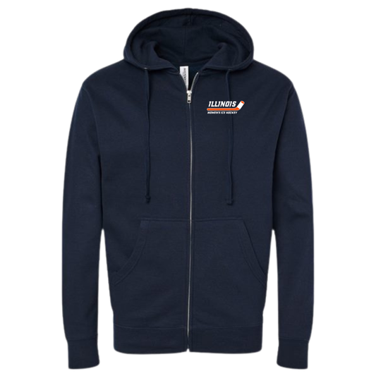 Adult Illinois Hockey ITC Midweight Full-Zip Hoodie