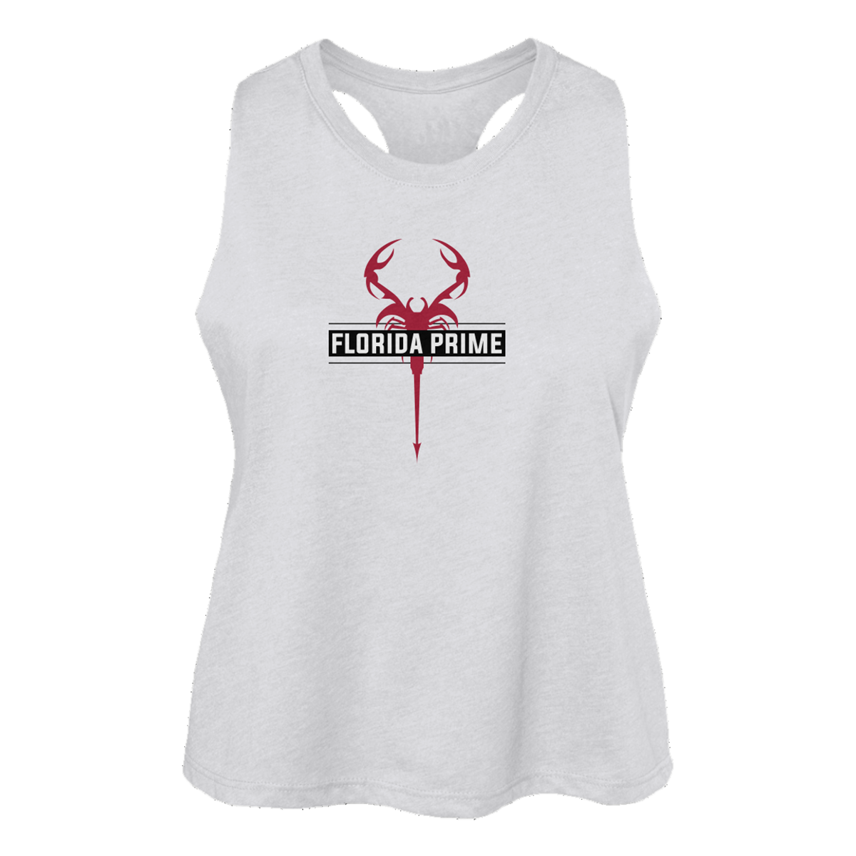 Women's Florida Prime Lacrosse Bella + Canvas Racerback Crop Tank