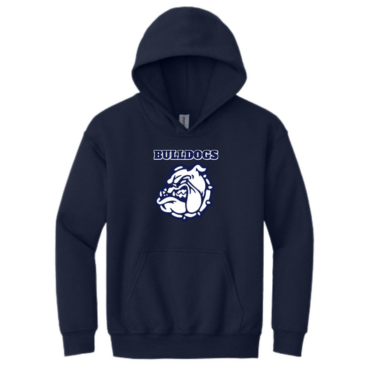 Youth Bulldogs Gildan Pullover Hoodie