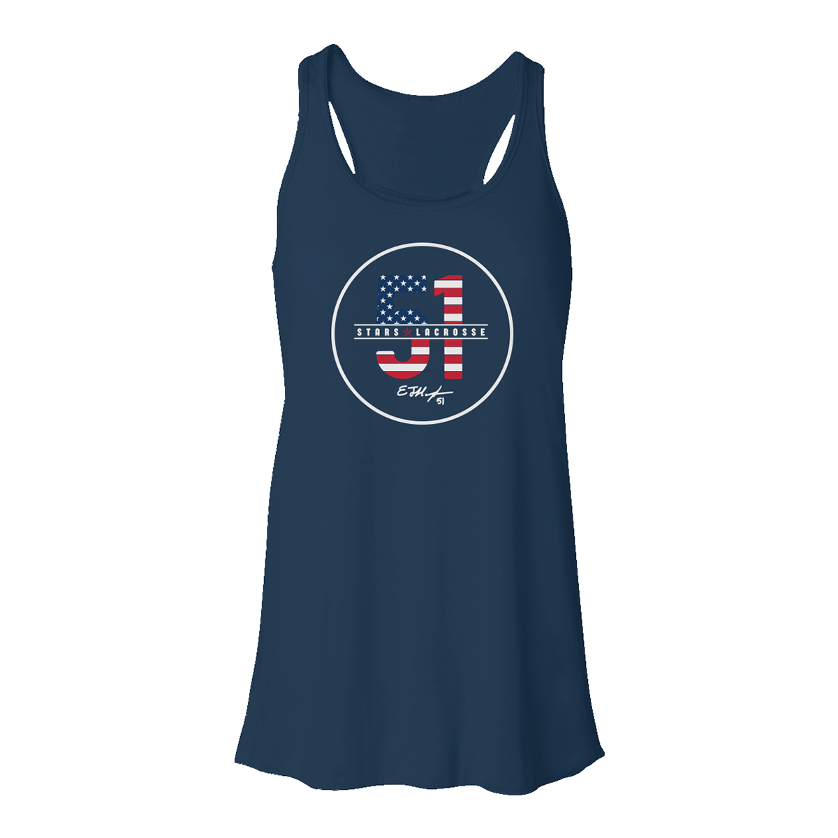 Women's 51 Stars Flowy Racerback Tank