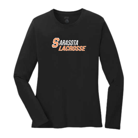 Women's Sailors Lacrosse Port & Co Cotton Long Sleeve
