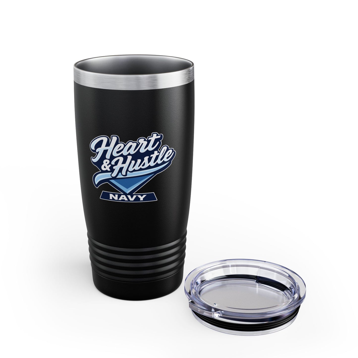 Heart and Hustle Baseball Ringneck Tumbler (20oz)