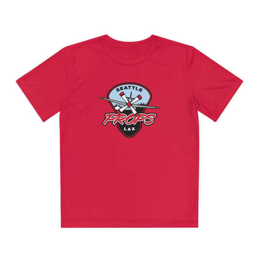 Youth Seattle Props Lacrosse Sport-Tek Performance Tee