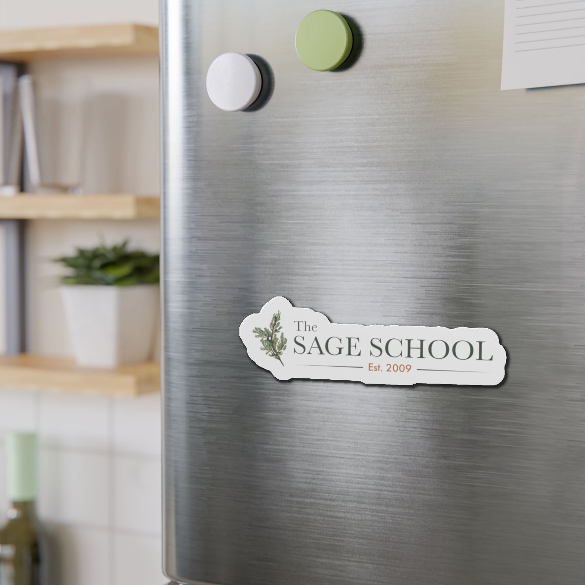 The Sage School Die-Cut Magnet